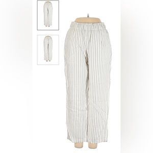 Joie striped stretchy waist cropped pants